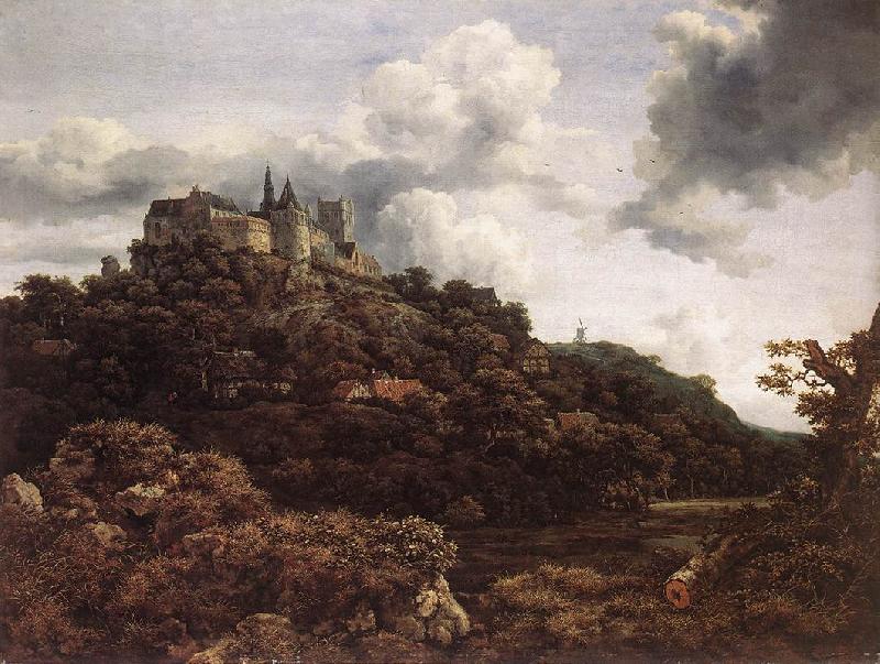 RUISDAEL, Jacob Isaackszon van Bentheim Castle Sweden oil painting art